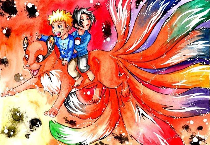 One of Jasu's early watercolor paintings.