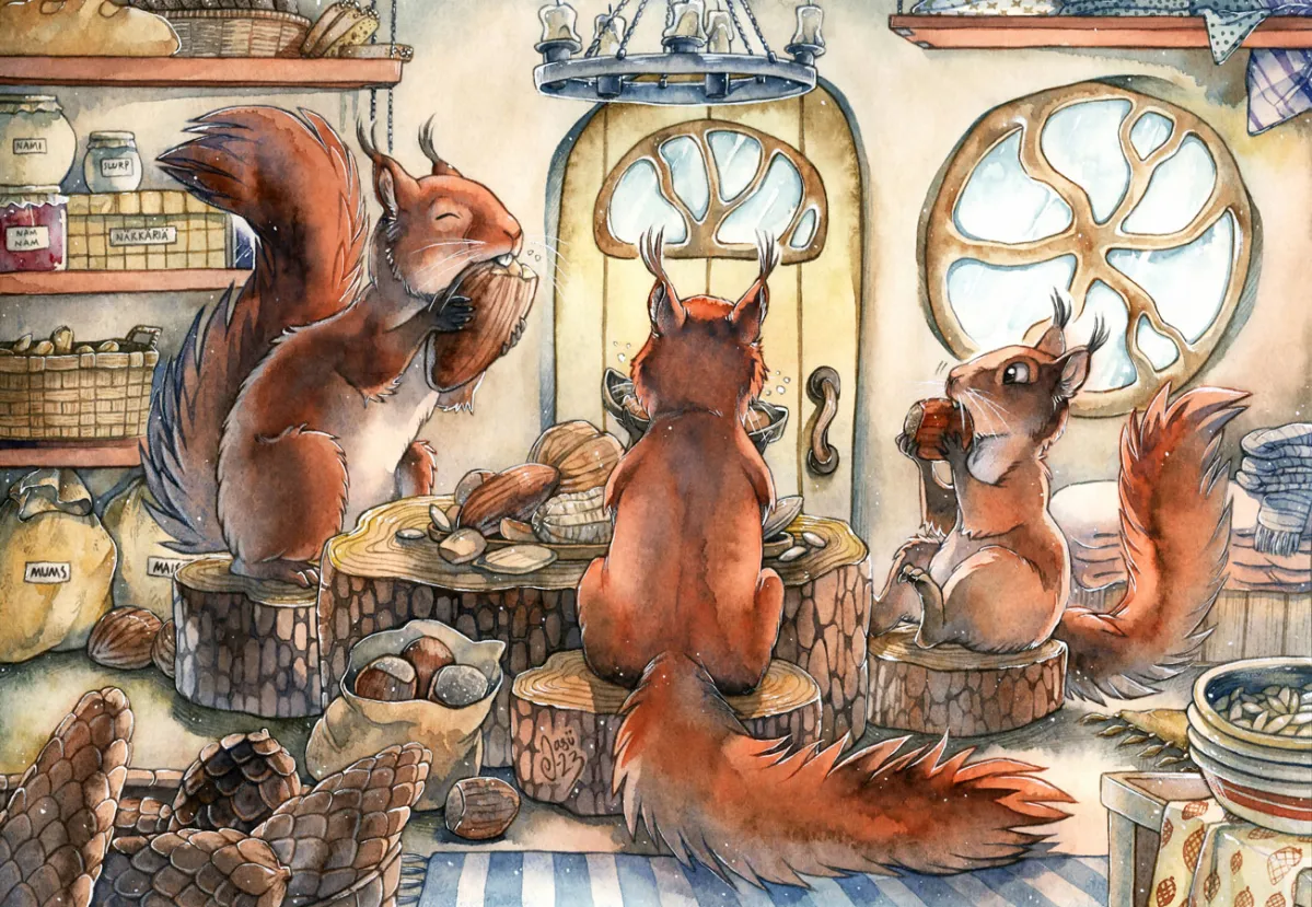 Original Painting - A Feast