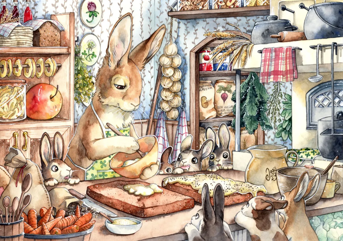 Original Painting - Baking Day