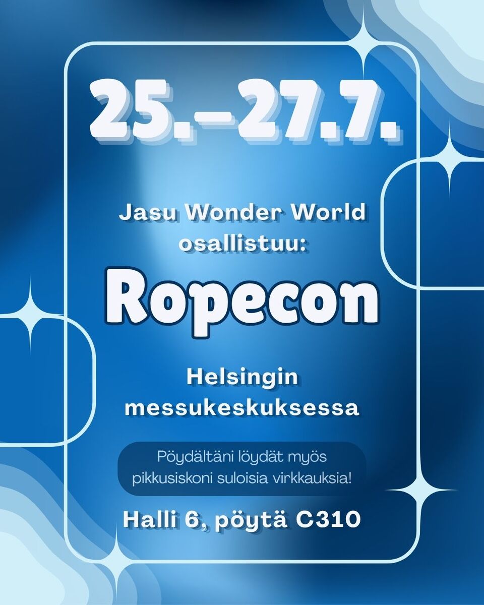I have just finished Nekocon but no rest for the wicked because Ropecon starts on Friday! See you soon at Helsinki Expo Centre! My sister will be sharing the table with me, with her adorable crochet animals. You can check out her work on Instagram: https://www.instagram.com/virkattua_/ 😊