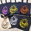 Fabric bags and new Kitsune t-shirts coming to Desucon this weekend!