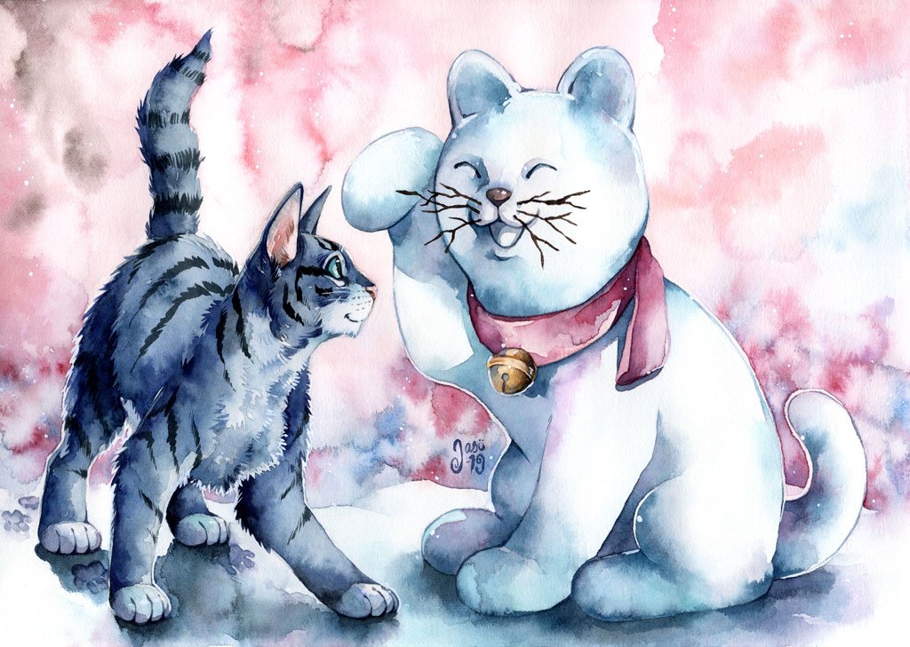 Print - Cat in Winter