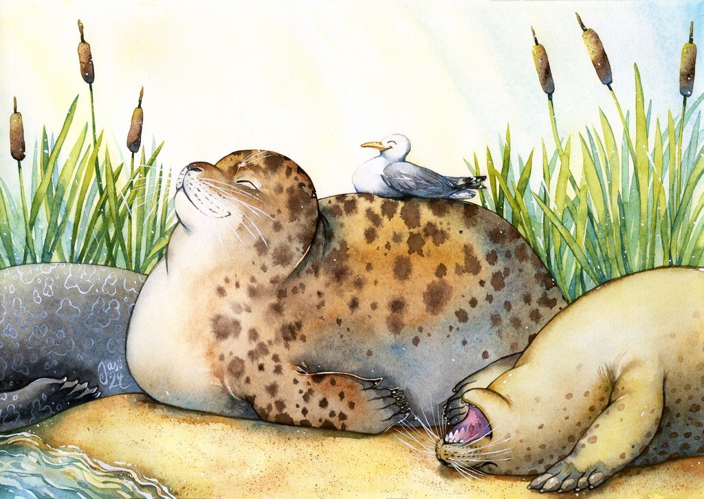 Print - Chilling on the Beach