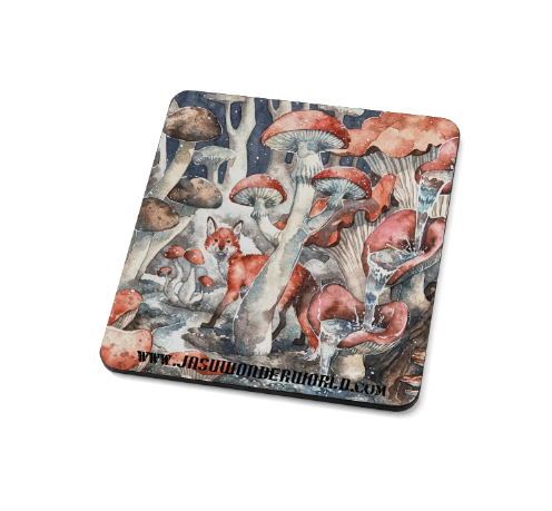 Mousepad - Fox in a Mushroom Forest