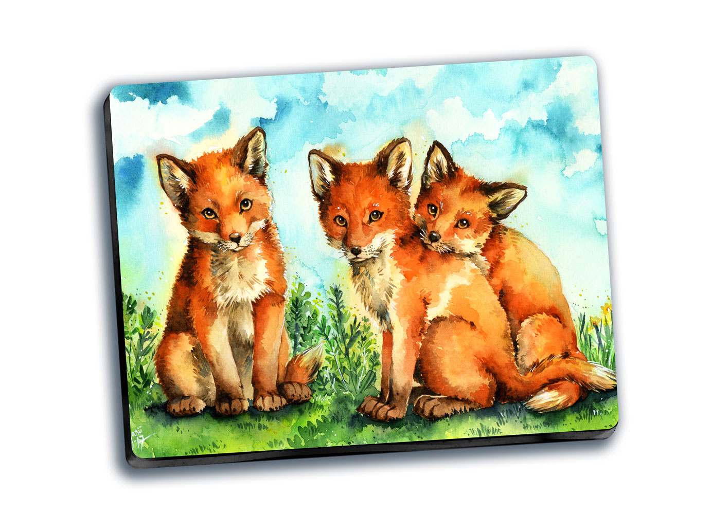 Mousepad - Fox Pups