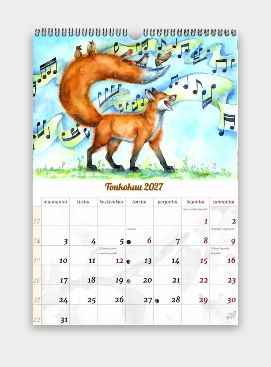 2027 Foxes Calendar