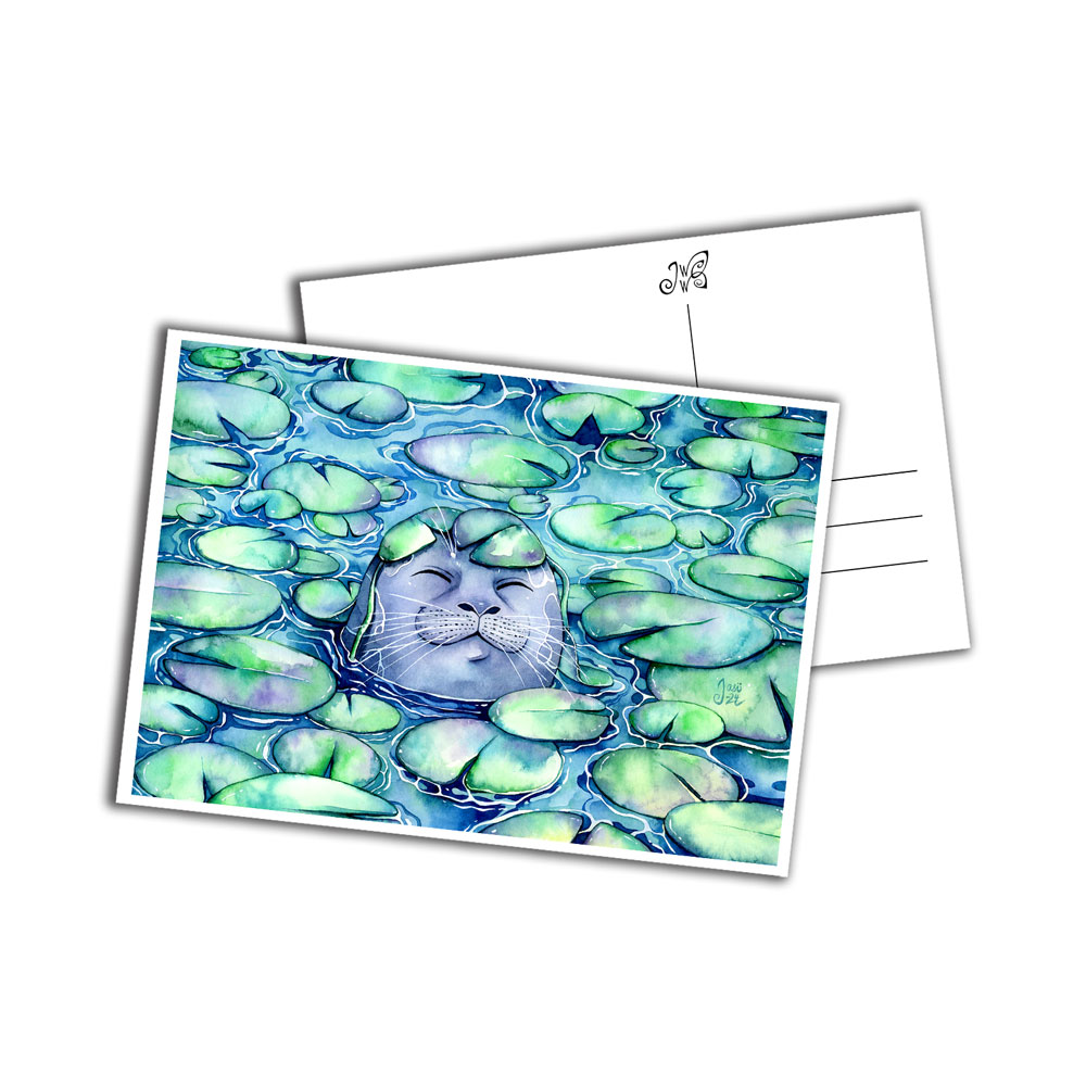 Card - Amid the Lily Pads