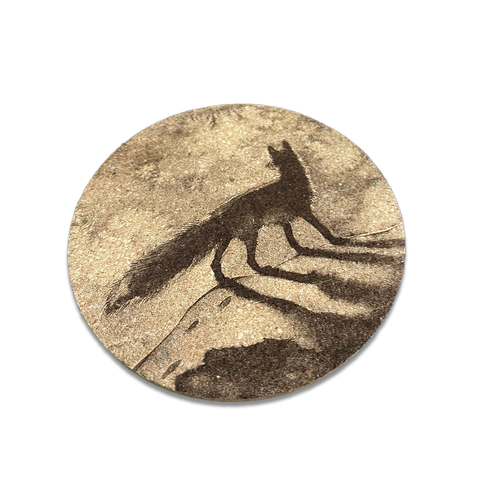Cork Coaster - Fox Gazing into Distance