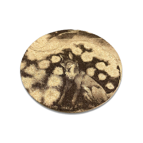 Cork Coaster - Starry Fox