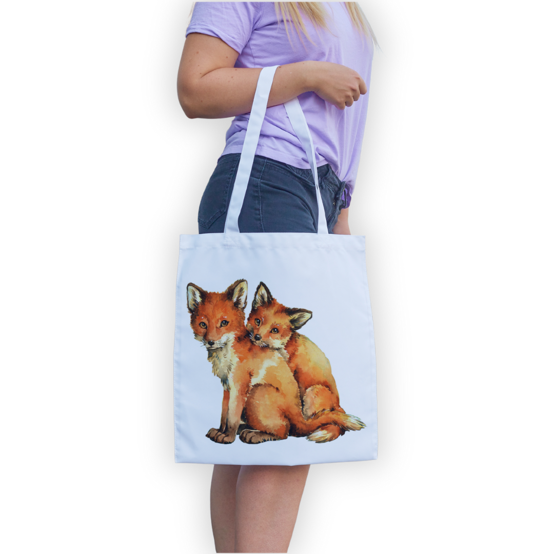  Shopping Bag - Fox Pups