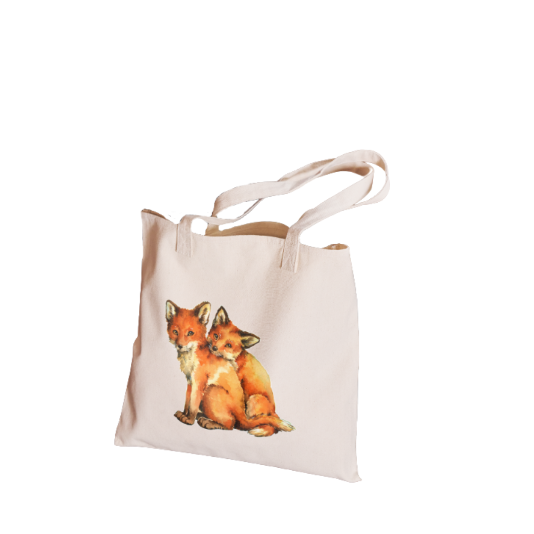  Shopping Bag - Fox Pups
