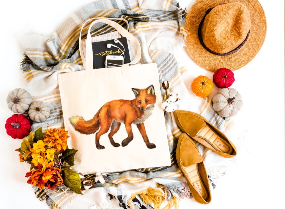 Wandering Fox ? Small Shopping Bag 