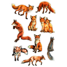 Sticker Set - Foxes